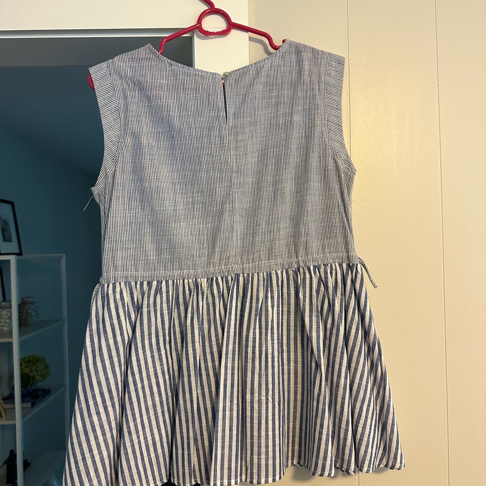 Blue Linen Blouse - Doe & Rae